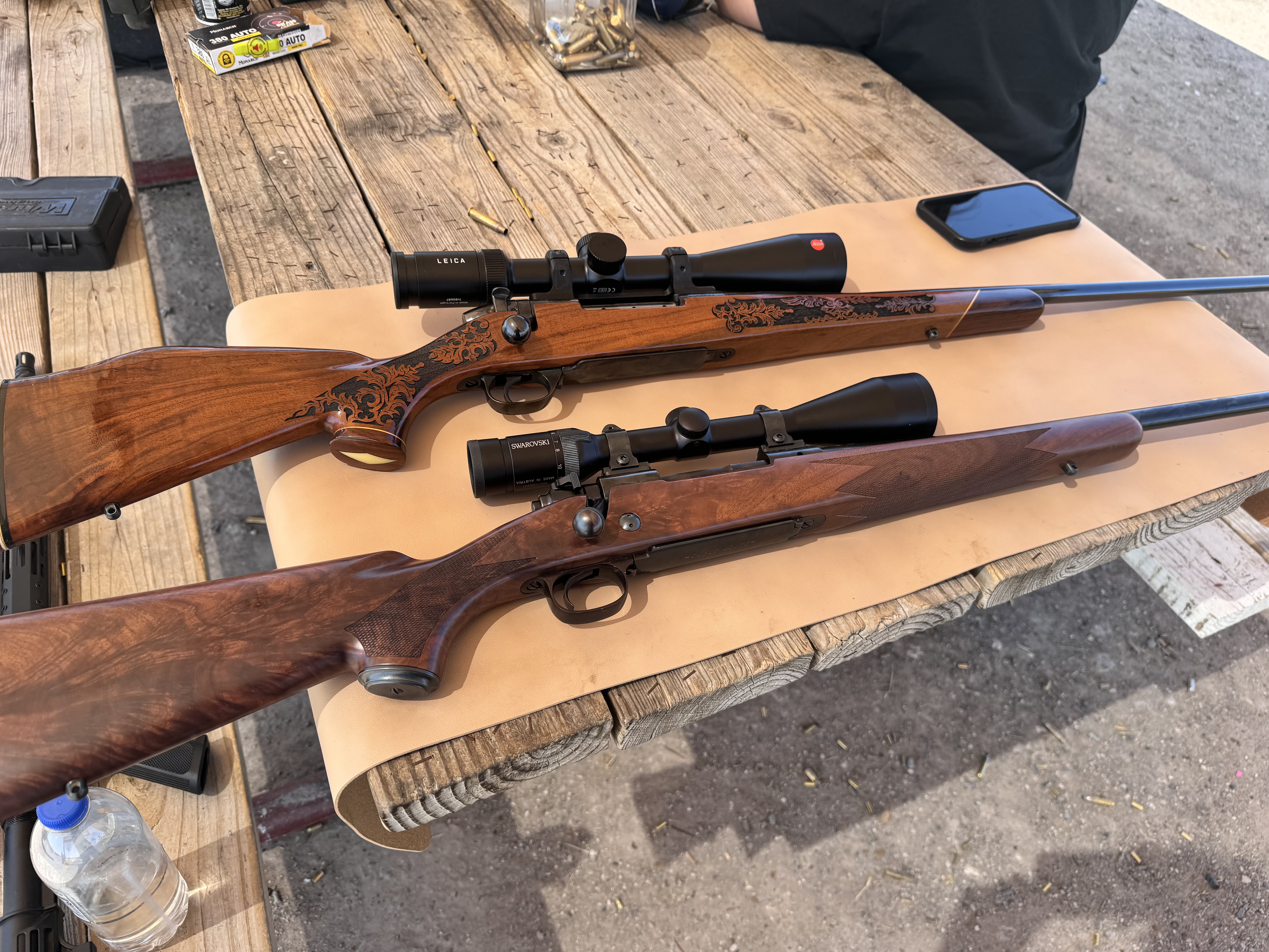 Weatherby Rifle and Winchester Model 70